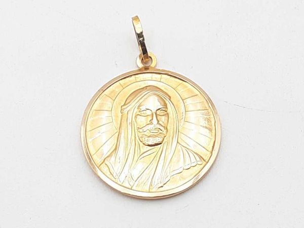 18k Yellow Gold 21.7 Grams Jesus Pendant Aa0825szxsa