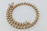 1.47cttw Diamond Tennis Bracelet In 10k Yellow Gold 7.1 Grams 7 Inch Eb0926plxsa