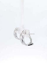 0.70 Cttw Diamond Baguette & 14k White Gold Omega Back Earrings 4.2 Grams Fw0826ocrdu