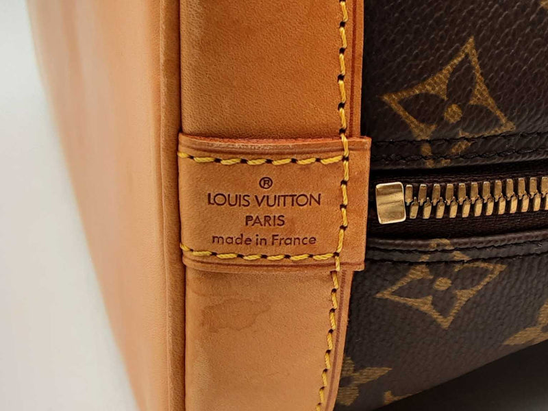 Louis Vuitton Alma Mm Brown Handbag Aa0425irxsa
