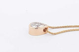 0.75ctw Pear Shaped Diamond Necklace 14k Yellow Gold 3.6g 18 Inch Eb1225crxsa