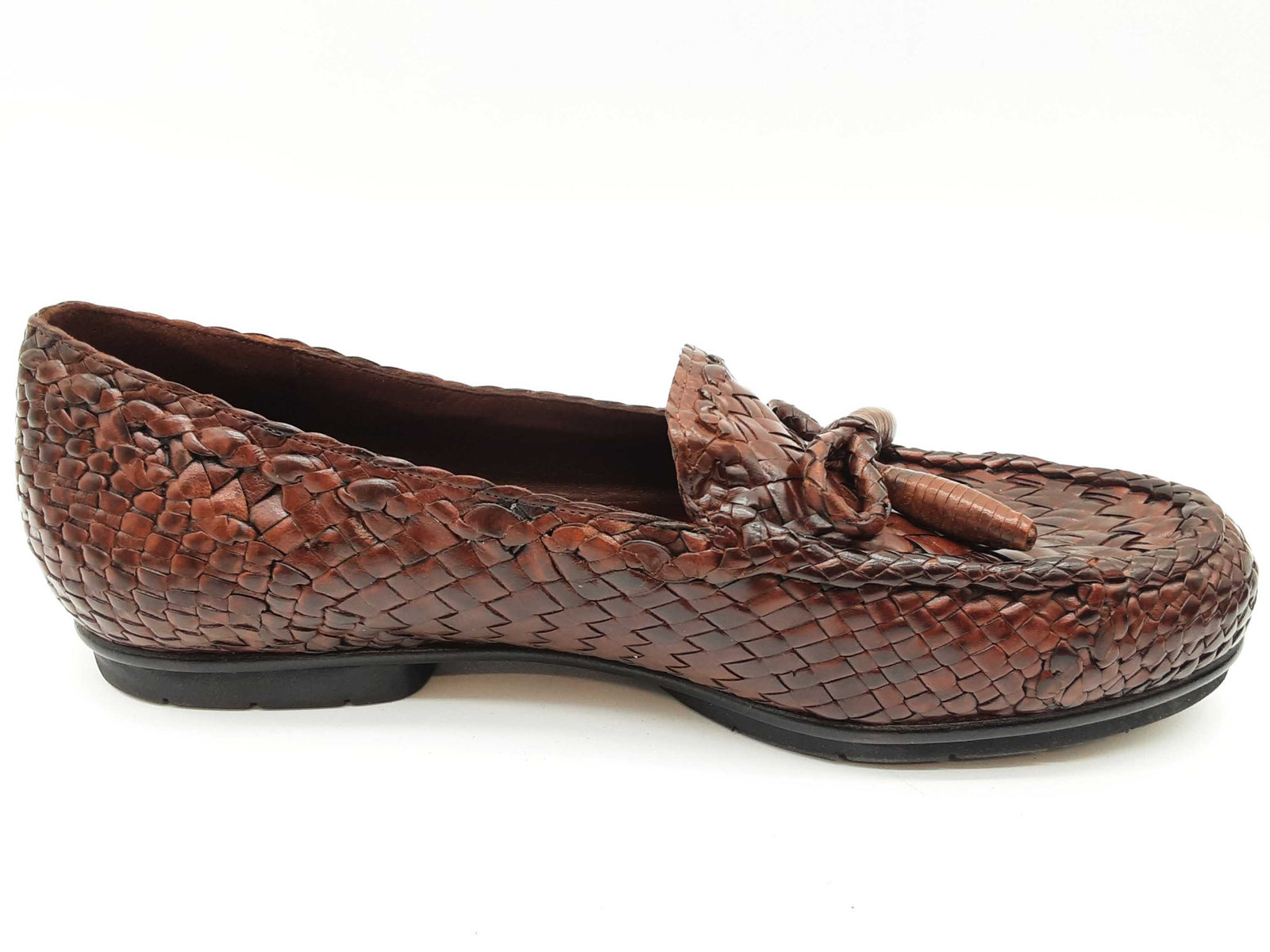 Cole Haan Nutmeg Brown Woven Leather Loafers Size Us 7m Do0925exde
