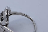 0.25cttw Diamond Ring In 14k White Gold 5.1 Grams Size 8.75 Eb1026pxzde