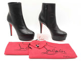 Christian Louboutin Bianca Ankle Boots In Black Leather Size Eu 36 Fw1225lordu