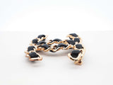 Chanel Black Lambskin Chain Cc Brooch Fw1023erdu