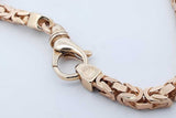 14k Yellow Gold Byzantine Link Chain Bracelet 12.8 Grams 9.75 Inch Eb0426llxzde