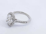 14k White Gold 1.53ctw Lab Grown Diamond Ring 3.4 Grams Size 4.25 Eb0624irxdu