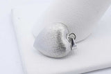 18k White Gold Heart Pendant 1.3 Grams Eb0926loxde