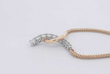 1.05cttw Diamond Necklace 18k Yellow Gold & Platinum Setting 15.4g Eb0126llxzsa