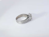 1.62 Cttw Diamond 18k White Gold 5.8 Grams Wedding Set Size 5.5 Aa0925exzsa