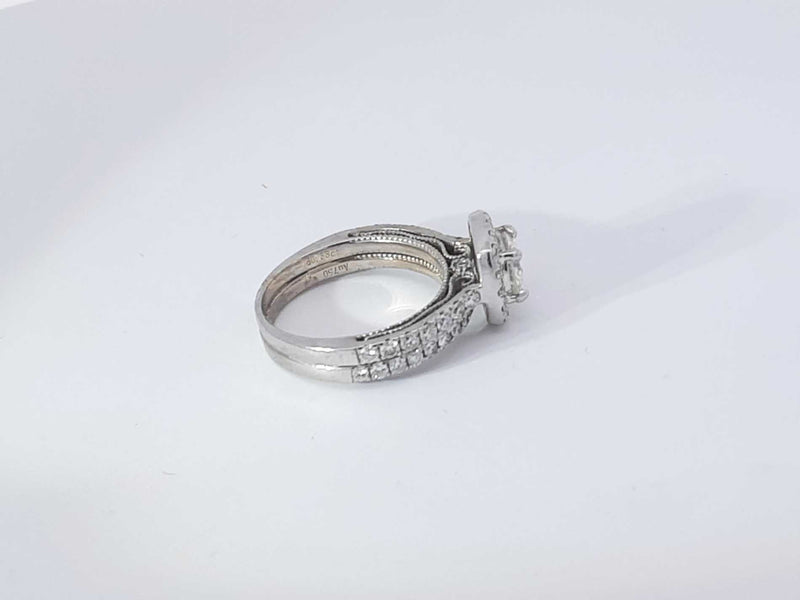 1.62 Cttw Diamond 18k White Gold 5.8 Grams Wedding Set Size 5.5 Aa0925exzsa