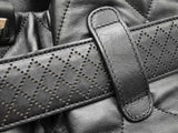 Chanel Mademoiselle Door Latch Tote In Diamond-quilted Black Leather Fw0925rxzdu
