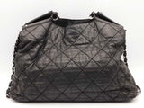 Chanel Iridescent Black Leather Cc Logo Shoulder Bag Eb0526rxzsa