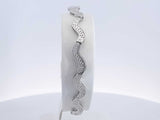 18k White Gold 8.2 Grams Snake Bracelet 7 In Aa0825wzxsa