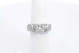 Approx. 1.56ctw Diamond Ring In 18k White Gold 10.3 Grams Size 6.75 Eb0125opxzsa