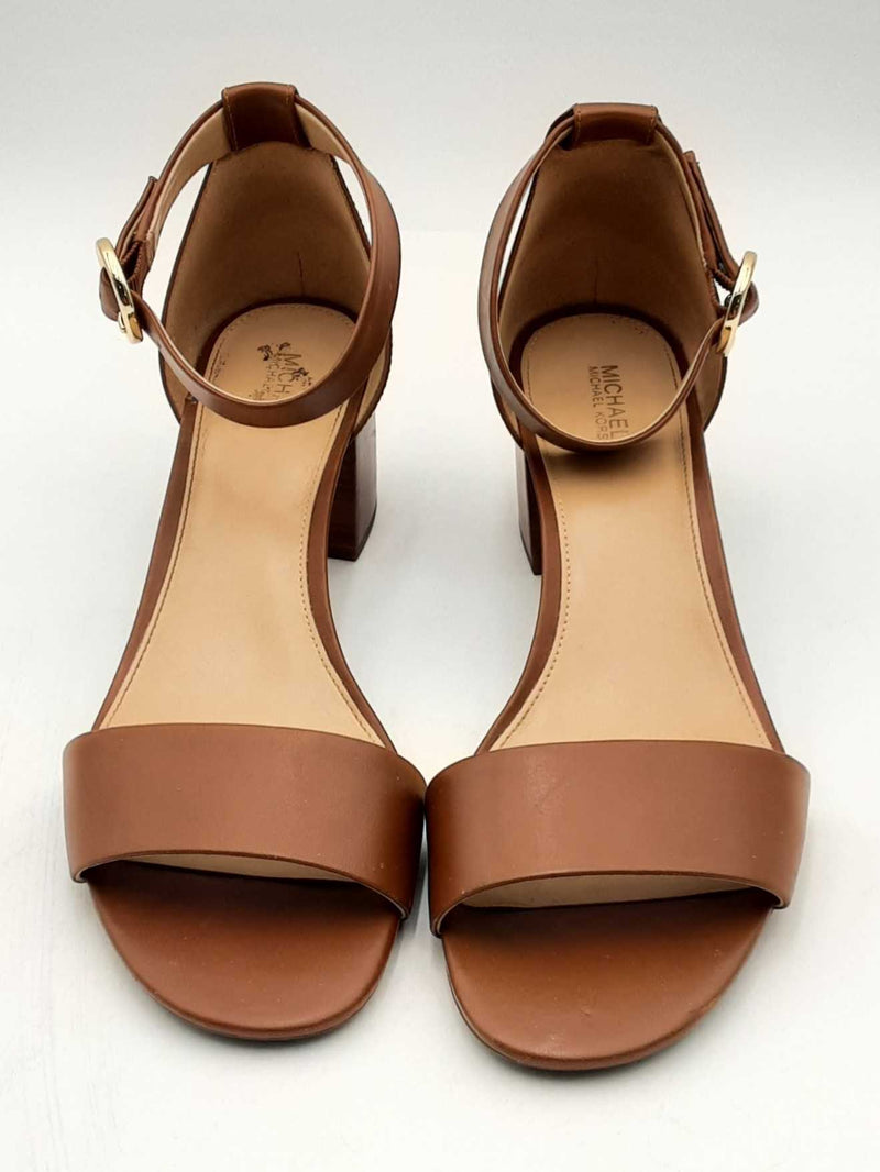 Michael Kors Lena Leather Sandals Size 9.5 M Eb0524lxsa