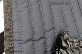 Versace Dark Blue Quilted Nylon Medusa Crossbody Bag Eb0926oxzsa