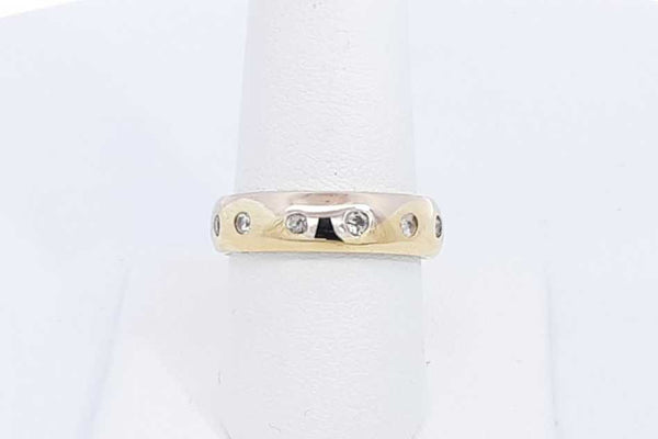 Approx. 0.42ctw Diamond Ring In 18k Yellow Gold 9.46 Grams Size 8 Eb0522wrxsa