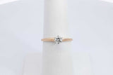0.20ctw 14k Yellow Gold Diamond Solitaire Ring 1.6 Grams Size 6.5 Eb0526lpxdu