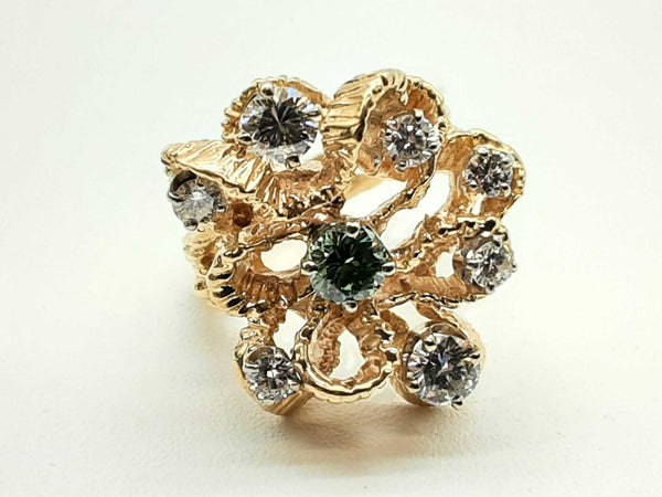 1.05 Cttw Diamonds 14k Yellow Gold 10.6g Ring Size 6.25 Do0225ixzde