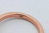 0.69cttw Trillion Cut Diamond Ring In 18k Rose Gold 2.7 Grams Size 4 Eb0826irxsa
