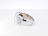 2.70 Cttw Diamond & 14k White Gold Statement Ring 15.9g Size 12.25 Fw0926sxzdu