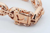 2.38cttw Diamond Link Bracelet In 18k Rose Gold 18.2 Grams 7 Inch Eb0526wwxzdu