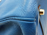 Hermes Birkin 35 Mykonos Blue Togo Gold Hardware Handbag Do1125crxzde