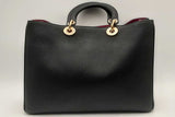 Christian Dior Black Leather Diorissimo Tote Bag Eb0325olrxsa
