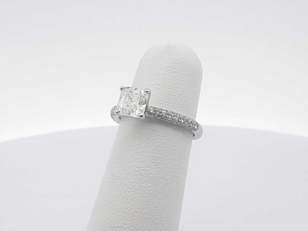 1.62ctw Diamond 14k White Gold 2.6 Grams Ring Size 4 Sd0525lpzxsa