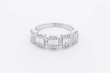 0.6cttw Diamond Ring In 14k White Gold 3.4 Grams Size 6 Eb0326osrdu