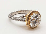 4.59 Cttw Lab Grown & Natural Diamonds Plat 18k Yg Ring Size 6 Do0625lpirde