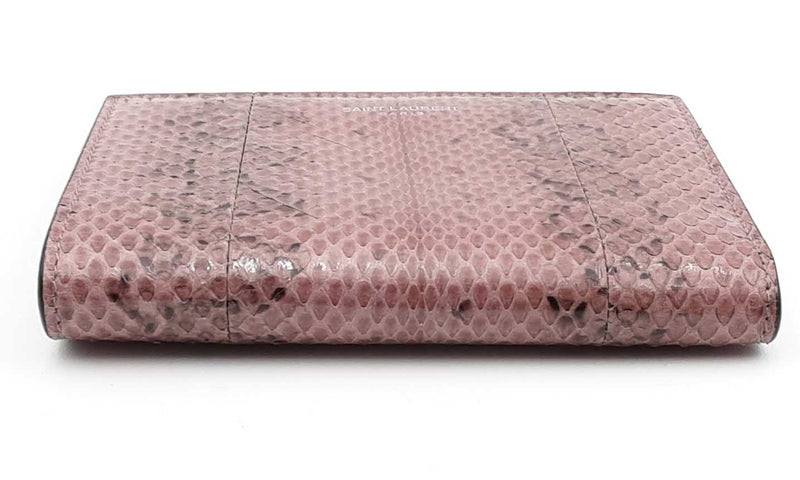 Yves Saint Laurent Snake Print Bifold Wallet Hs1223oxzsa