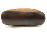 Gucci 107752 Gg Brown Canvas Leather Hobo Shoulder Bag Do0726exde