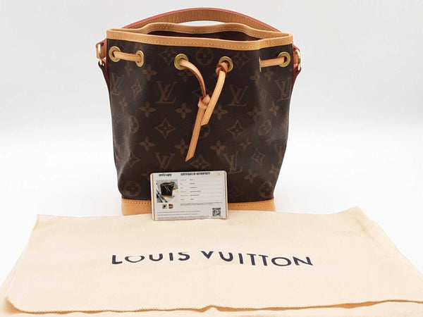 Louis Vuitton Nano Noe Brown Monogram Bucket Bag Aa0525czxde