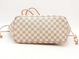 Louis Vuitton Neverfull Mm Damier Azur Handbag With Pochette Aa0625czxsa