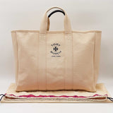 Tory Burch Mercer Street Tote Bag In Beige Cotton Canvasfw0526pzdu