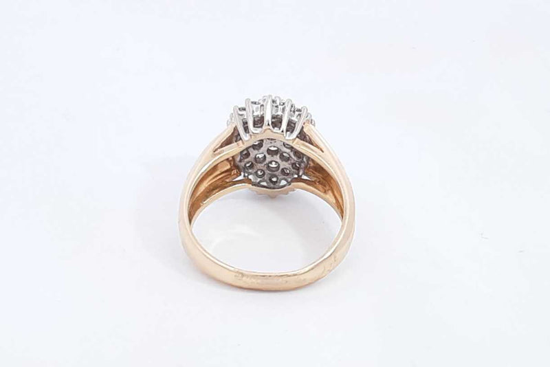 Approx. 2.0ctw Diamond Ring In 14k Yellow Gold 5.98 Grams Size 7 Eb1223rxzsa