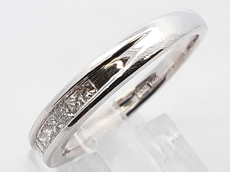 0.55 Cttw Diamond & 14k White Gold Ring 3.6 Grams Size 10.25 Fw1224wpxdu