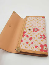Louis Vuitton X Takashi Murakami Cherry Blossom Porte Tresor Wallet Eb0626prxdu