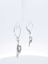 Na Hoku Diamond & 14k White Gold Flip Flop Slipper Earrings 4.2 Gram Fw0826orxdu