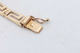 14k Yellow Gold Greek Key Bracelet 7.2 Grams 7.25 Inch Eb0826rpxsa