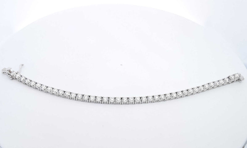 14k White Gold Lab Grown Diamond Tennis Bracelet 7 Inch Eboerxde 144010035995