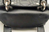 Christian Dior Lady Dior Black Cannage Leather Top Handle Bag Eb1224loxzsa