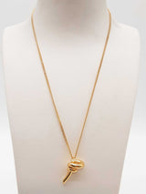 Fendi Filo Goldtone Metal Pendant Chain 17.5 In Do1225lxzde