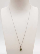 Peridot 0.925 Sterling Silver 4.5g Necklace Stud Earrings Ensamble Do0925lide