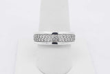 David Yurman Diamond Streamline Two Row 925 Band Ring 9g Size 8.5 Eb0326rxzsa