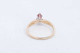 14k Yellow Gold Marquis Red Stone Ring Size 6, 2.4 Grams Eb0424rxsa