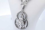 99% Platinum Necklace & 95% Platinum Pendant 73.7 Grams 24 Inch Eb0626wrxzde