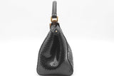Fendi Peekaboo Black Python Leather Top Handle Bag Eb0126lrxzde